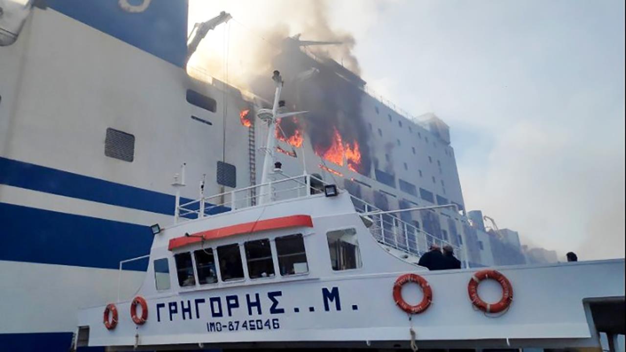 Νοσοκομείο Κέρκυρας: Η κατάσταση των 10 τραυματιών από την πυρκαγιά στο Euroferry Olympia