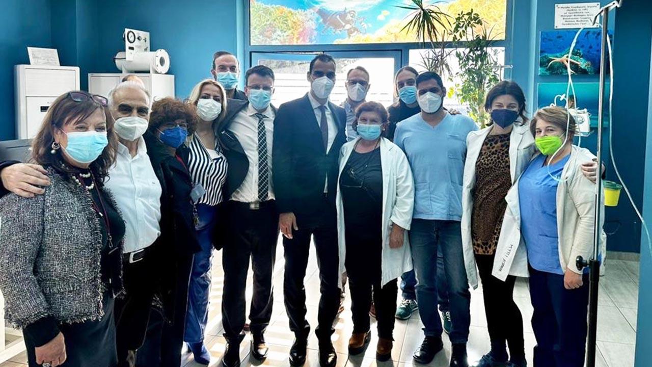 Θεσσαλονίκη: Επίσκεψη Θεμιστοκλέους στο νοσοκομείο Άγιος Παύλος και στη Μονάδα Ημερήσιας Νοσηλείας Νίκος Κούρκουλος