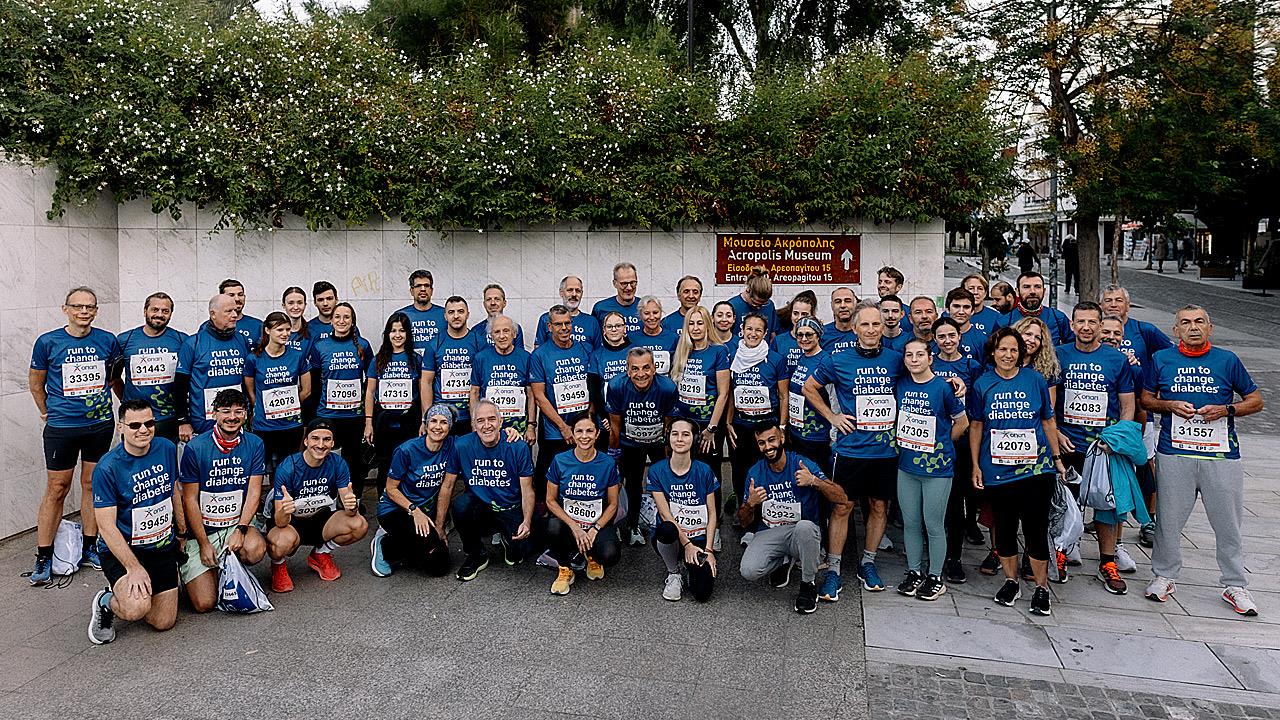 Η ομάδα “Run to Change Diabetes” της Novo Nordisk Hellas στον 41ο Αυθεντικό Μαραθώνιο της Αθήνας 2024