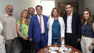 Επίσκεψη του Υπουργού Υγείας Ά. Γεωργιάδη και του Υφυπουργού Υγείας Μ. Θεμιστοκλέους στη Σύρο